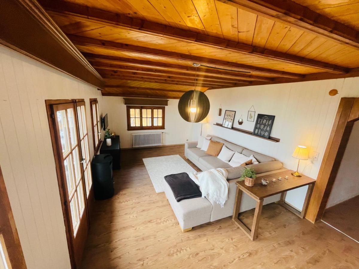 Chalet 4 Personnes Avec Sauna Leysin Bagian luar foto