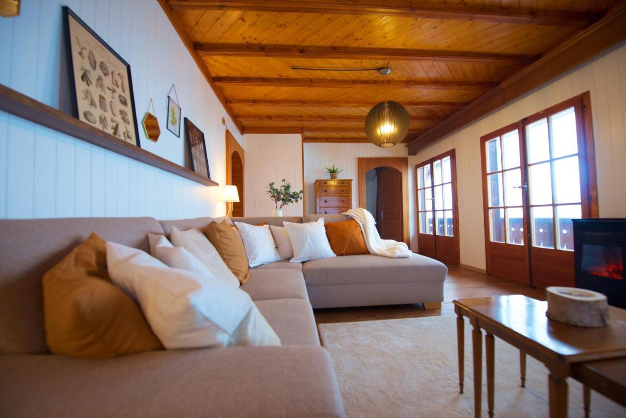 Chalet 4 Personnes Avec Sauna Leysin Bagian luar foto