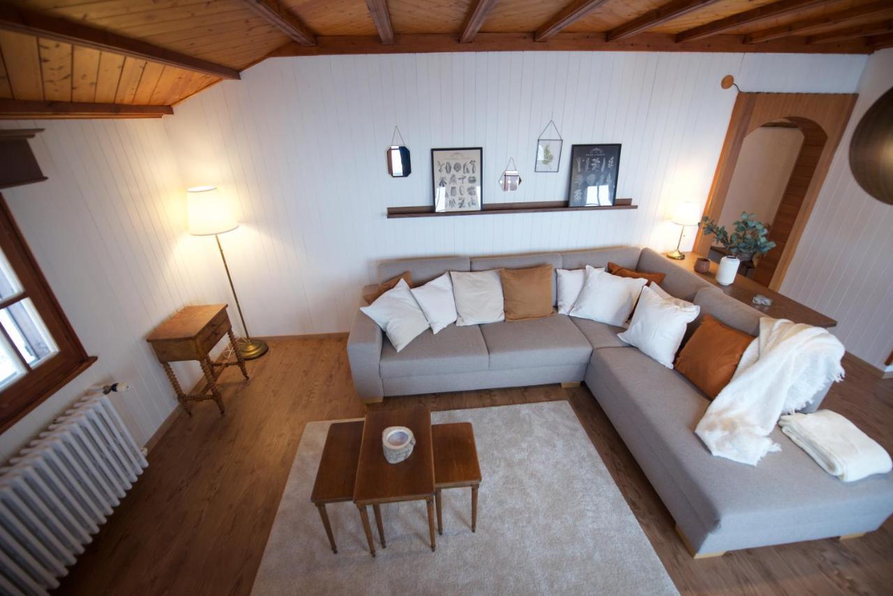 Chalet 4 Personnes Avec Sauna Leysin Bagian luar foto