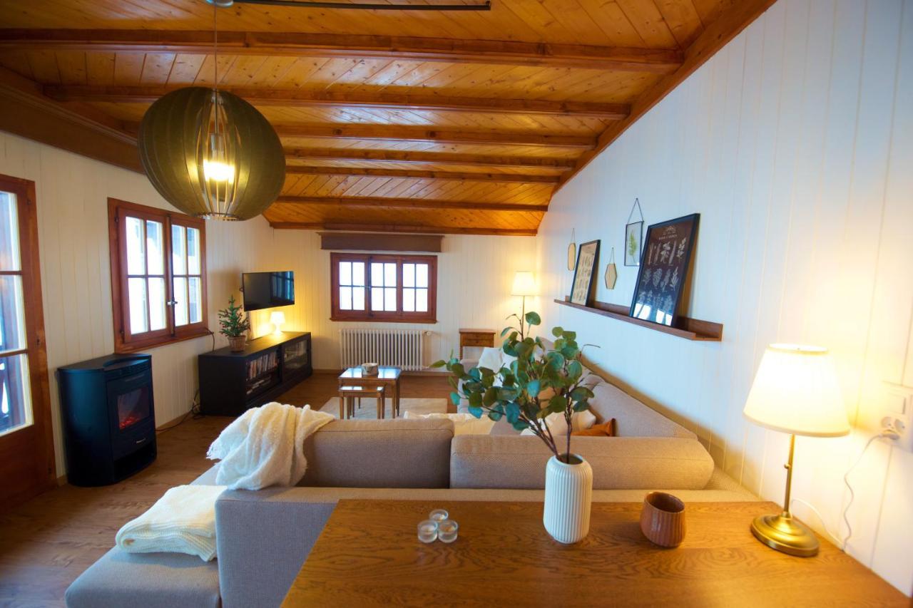 Chalet 4 Personnes Avec Sauna Leysin Bagian luar foto