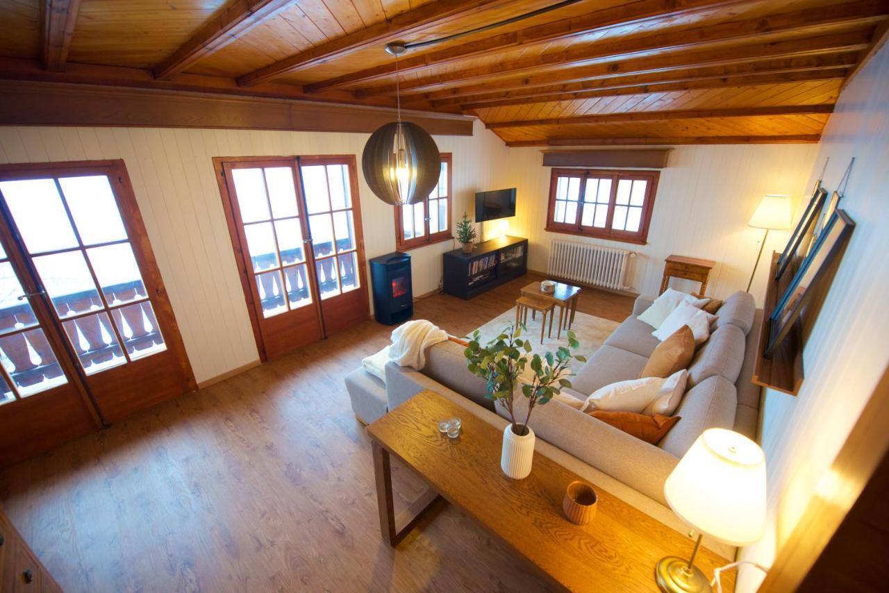 Chalet 4 Personnes Avec Sauna Leysin Bagian luar foto