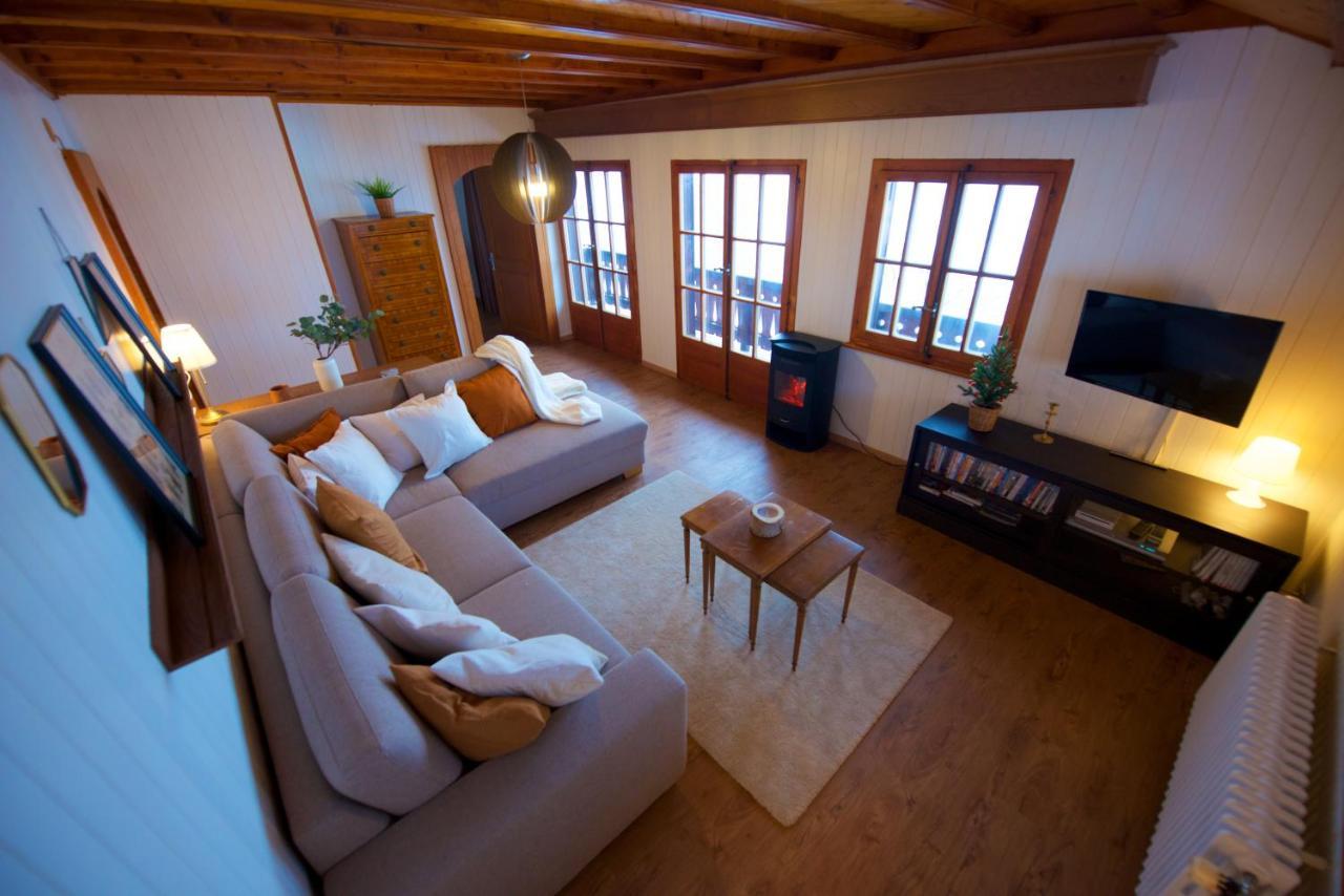 Chalet 4 Personnes Avec Sauna Leysin Bagian luar foto
